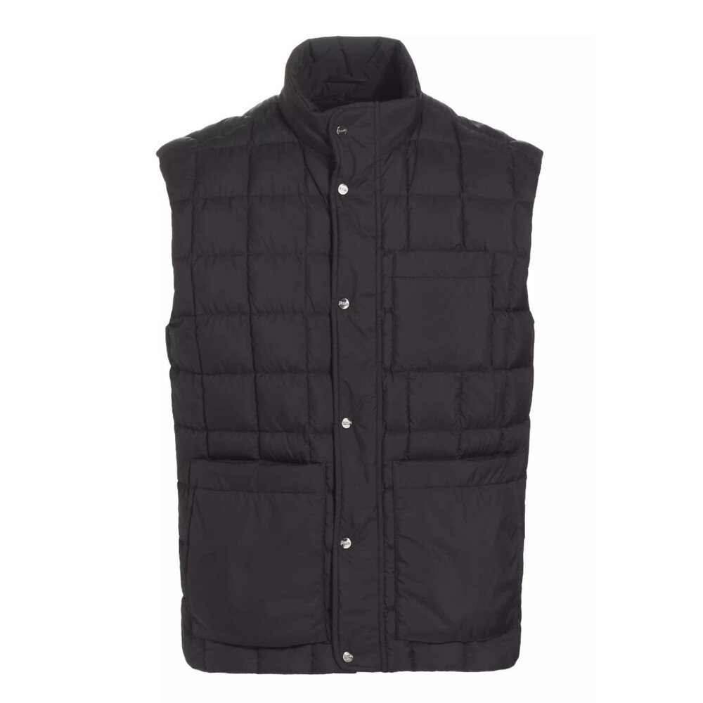 Herno Ecoage Square Quilted Patch Pocket Nylon Down Vest Sz 56 Men's $750